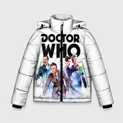 Куртка зимняя для мальчика Доктор Кто, цвет: 3D-светло-серый