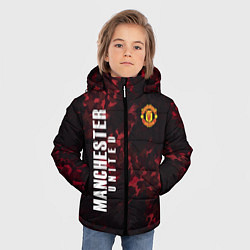 Куртка зимняя для мальчика Manchester United, цвет: 3D-черный — фото 2