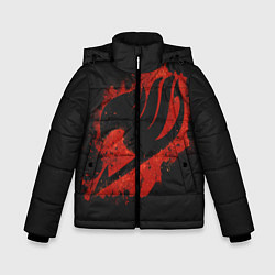 Куртка зимняя для мальчика Хвост Феи, цвет: 3D-светло-серый