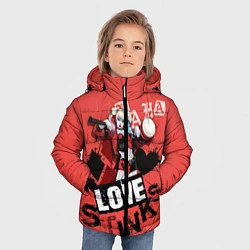 Куртка зимняя для мальчика Harley Quinn, цвет: 3D-красный — фото 2