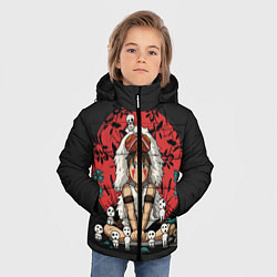 Куртка зимняя для мальчика Princess Mononoke, цвет: 3D-светло-серый — фото 2