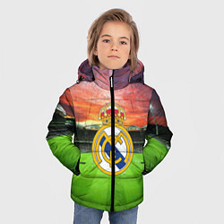 Куртка зимняя для мальчика FC Real Madrid, цвет: 3D-светло-серый — фото 2