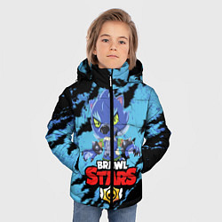 Куртка зимняя для мальчика BRAWL STARS ОБОРОТЕНЬ LEON, цвет: 3D-светло-серый — фото 2