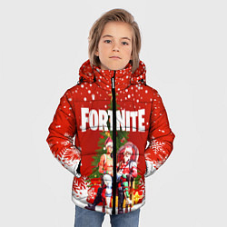 Куртка зимняя для мальчика FORTNITE НОВОГОДНИЙ, цвет: 3D-черный — фото 2