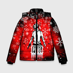 Куртка зимняя для мальчика PUBG, цвет: 3D-красный