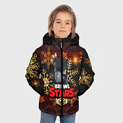 Куртка зимняя для мальчика Новогодний BRAWL STARS CROW, цвет: 3D-черный — фото 2