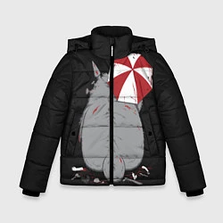 Куртка зимняя для мальчика Тоторо, цвет: 3D-черный