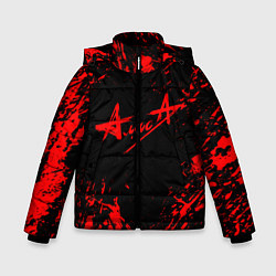 Куртка зимняя для мальчика АлисА, цвет: 3D-черный