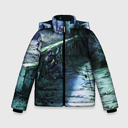 Куртка зимняя для мальчика Сталкер 2021, цвет: 3D-черный
