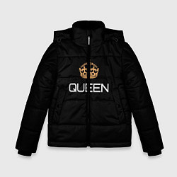 Куртка зимняя для мальчика Королева, цвет: 3D-черный