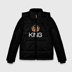 Куртка зимняя для мальчика Король, цвет: 3D-черный