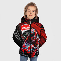 Куртка зимняя для мальчика Andrea Dovizioso, цвет: 3D-красный — фото 2