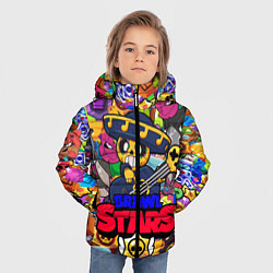 Куртка зимняя для мальчика BRAWL STARS POCO, цвет: 3D-черный — фото 2
