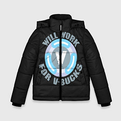 Куртка зимняя для мальчика Will Work Fortnite, цвет: 3D-светло-серый