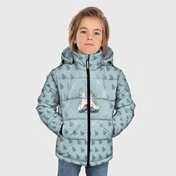 Куртка зимняя для мальчика Фигруное катание, цвет: 3D-черный — фото 2