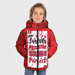 Куртка зимняя для мальчика Звучит идеально, цвет: 3D-черный — фото 2