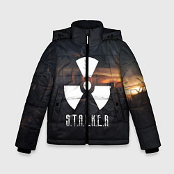 Куртка зимняя для мальчика STALKER, цвет: 3D-светло-серый