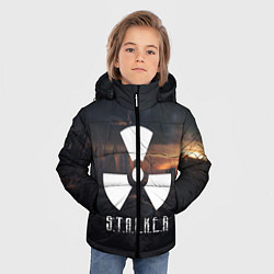 Куртка зимняя для мальчика STALKER, цвет: 3D-светло-серый — фото 2