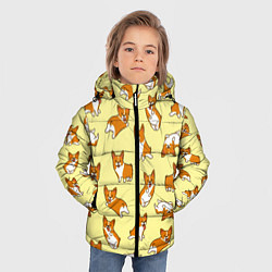 Куртка зимняя для мальчика Корги, цвет: 3D-светло-серый — фото 2