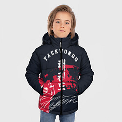 Куртка зимняя для мальчика Тхэквондо, цвет: 3D-черный — фото 2