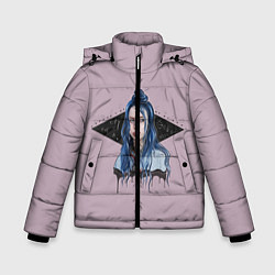 Куртка зимняя для мальчика Billie Pink Art, цвет: 3D-черный