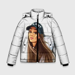 Куртка зимняя для мальчика Ariana Grande Ариана Гранде, цвет: 3D-черный