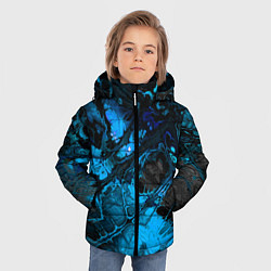 Куртка зимняя для мальчика Nu abstracts art, цвет: 3D-черный — фото 2