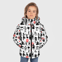 Куртка зимняя для мальчика Banksy, цвет: 3D-черный — фото 2