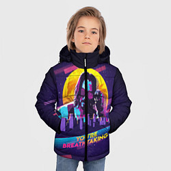 Куртка зимняя для мальчика You Are Breathtaking!, цвет: 3D-светло-серый — фото 2