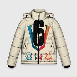 Куртка зимняя для мальчика Rainbow Six Siege, цвет: 3D-черный