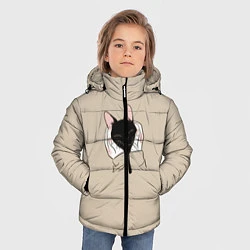 Куртка зимняя для мальчика Милая кошечка, цвет: 3D-светло-серый — фото 2