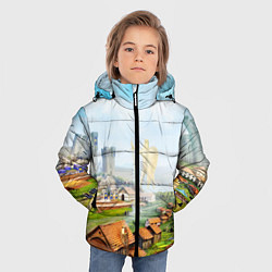 Куртка зимняя для мальчика ГЕРОИ МЕЧА И МАГИИ, цвет: 3D-черный — фото 2