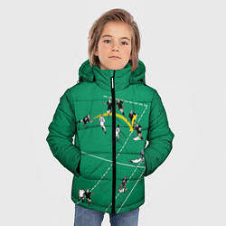 Куртка зимняя для мальчика Игра в регби, цвет: 3D-красный — фото 2