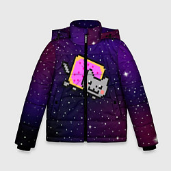 Куртка зимняя для мальчика Nyan Cat, цвет: 3D-красный
