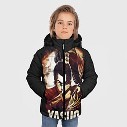 Куртка зимняя для мальчика Yasuo, цвет: 3D-черный — фото 2