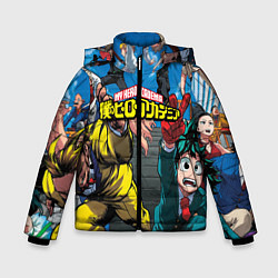 Куртка зимняя для мальчика My Hero Academia все герои, цвет: 3D-светло-серый