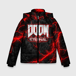 Куртка зимняя для мальчика DOOM ETERNAL, цвет: 3D-светло-серый