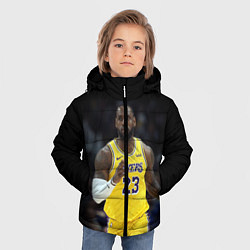Куртка зимняя для мальчика Леброн Джеймс, цвет: 3D-красный — фото 2