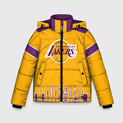 Куртка зимняя для мальчика Los Angeles Lakers, цвет: 3D-черный