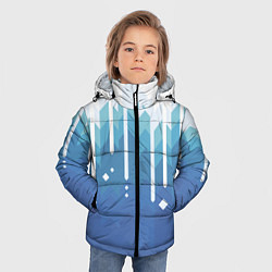 Куртка зимняя для мальчика Пиксельные сливки, цвет: 3D-красный — фото 2