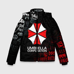 Куртка зимняя для мальчика RESIDENT EVIL UMBRELLA CORP, цвет: 3D-красный