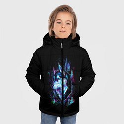 Куртка зимняя для мальчика Wolf, цвет: 3D-черный — фото 2