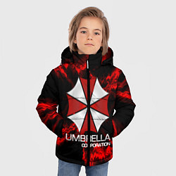 Куртка зимняя для мальчика UMBRELLA CORP, цвет: 3D-светло-серый — фото 2