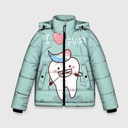 Куртка зимняя для мальчика Tooth, цвет: 3D-светло-серый