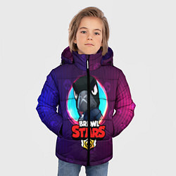 Куртка зимняя для мальчика Brawl Stars Crow v1, цвет: 3D-черный — фото 2