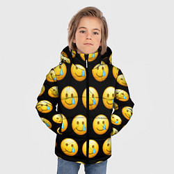 Куртка зимняя для мальчика New Emoji, цвет: 3D-красный — фото 2