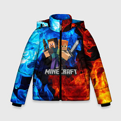 Куртка зимняя для мальчика MINECRAFT, цвет: 3D-черный
