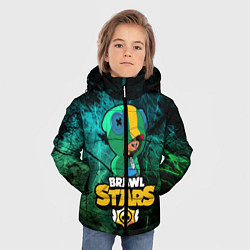 Куртка зимняя для мальчика Brawl Stars, цвет: 3D-светло-серый — фото 2