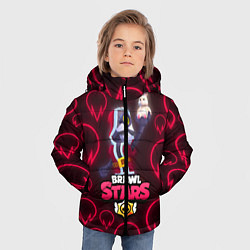 Куртка зимняя для мальчика Brawl Stars Red Wizard Barley, цвет: 3D-черный — фото 2