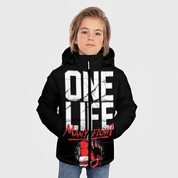 Куртка зимняя для мальчика One Life Many Fight, цвет: 3D-красный — фото 2